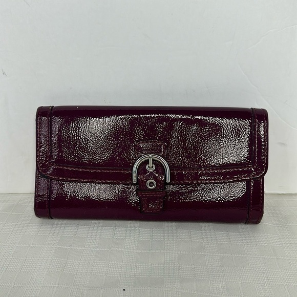 Coach Soho Buckle Slim Envelope Wallet F47785 PLUM - Picture 1 of 9